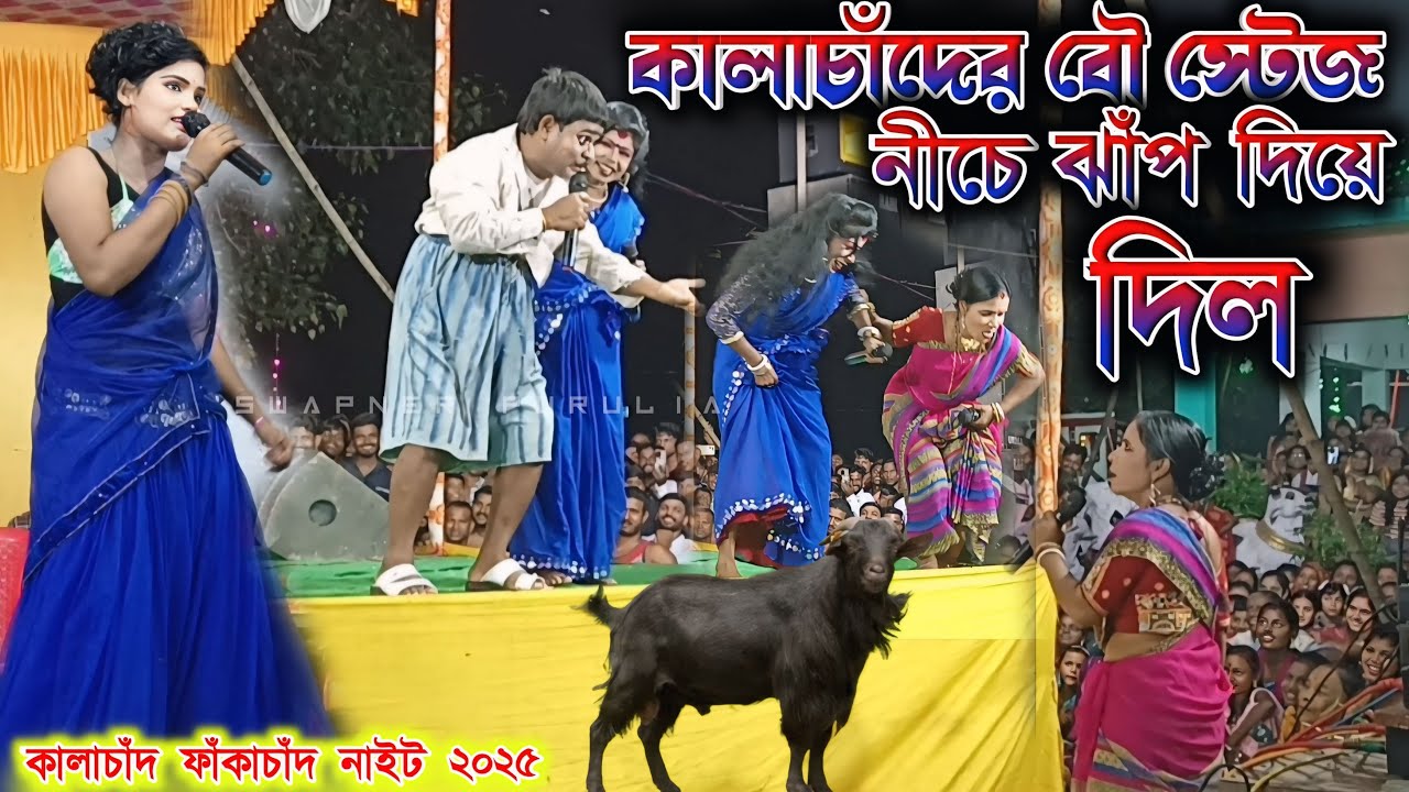 বিটি ছানা স্টেজ থেকে ঝাঁপ দিয়ে দিল ||Kalachand Fakachand Night 2024 ||#Kalachand Fakachand Comede