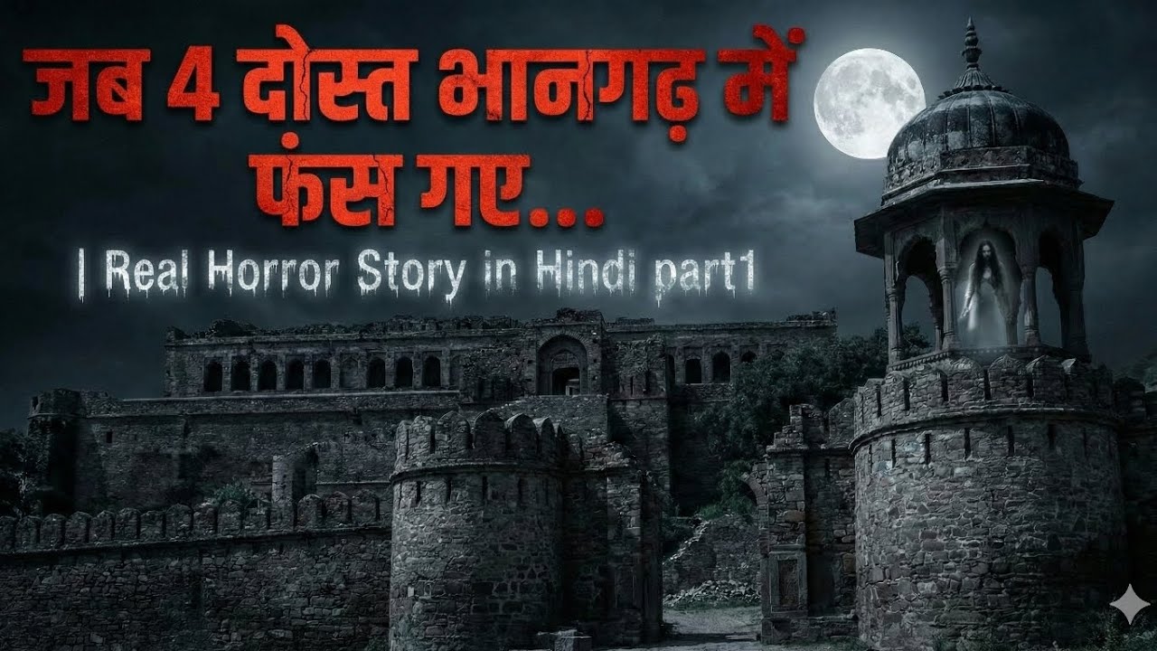 जब 4 दोस्त भानगढ़ में फंस गए... | Real Horror Story in Hindi#Bhangarh#FortHorrorStory#kahani#short