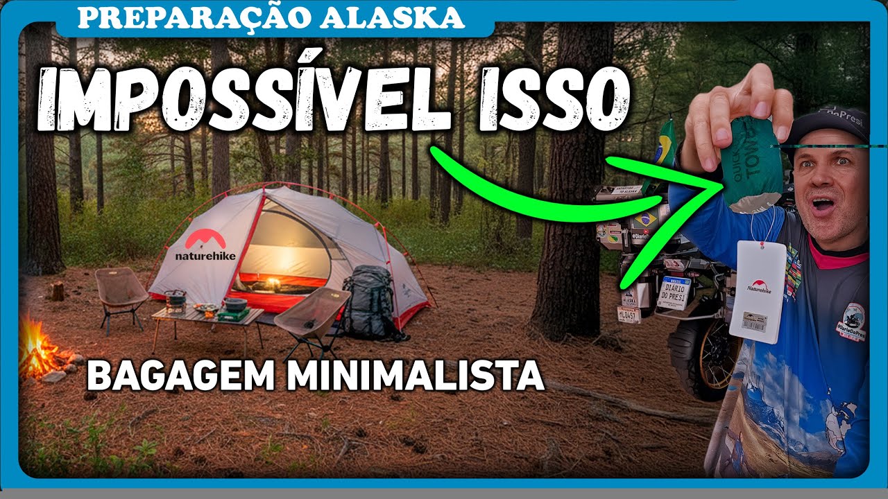 Essa barraca não é equipamento: É sobrevivência. Minha nova casa pelos próximos meses RUMO AO ALASKA