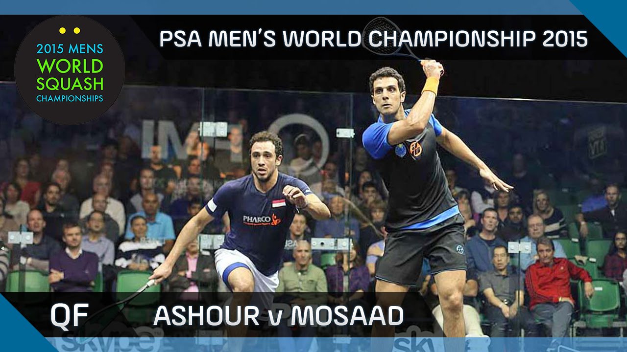 Squash: 2015 PSA Men's World Championship QF Highlights: Ashour v Mosaad
