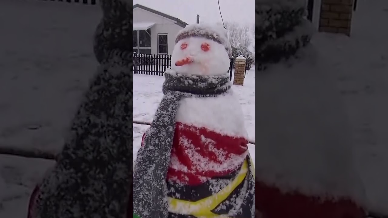 Australians enjoy rare snowfall