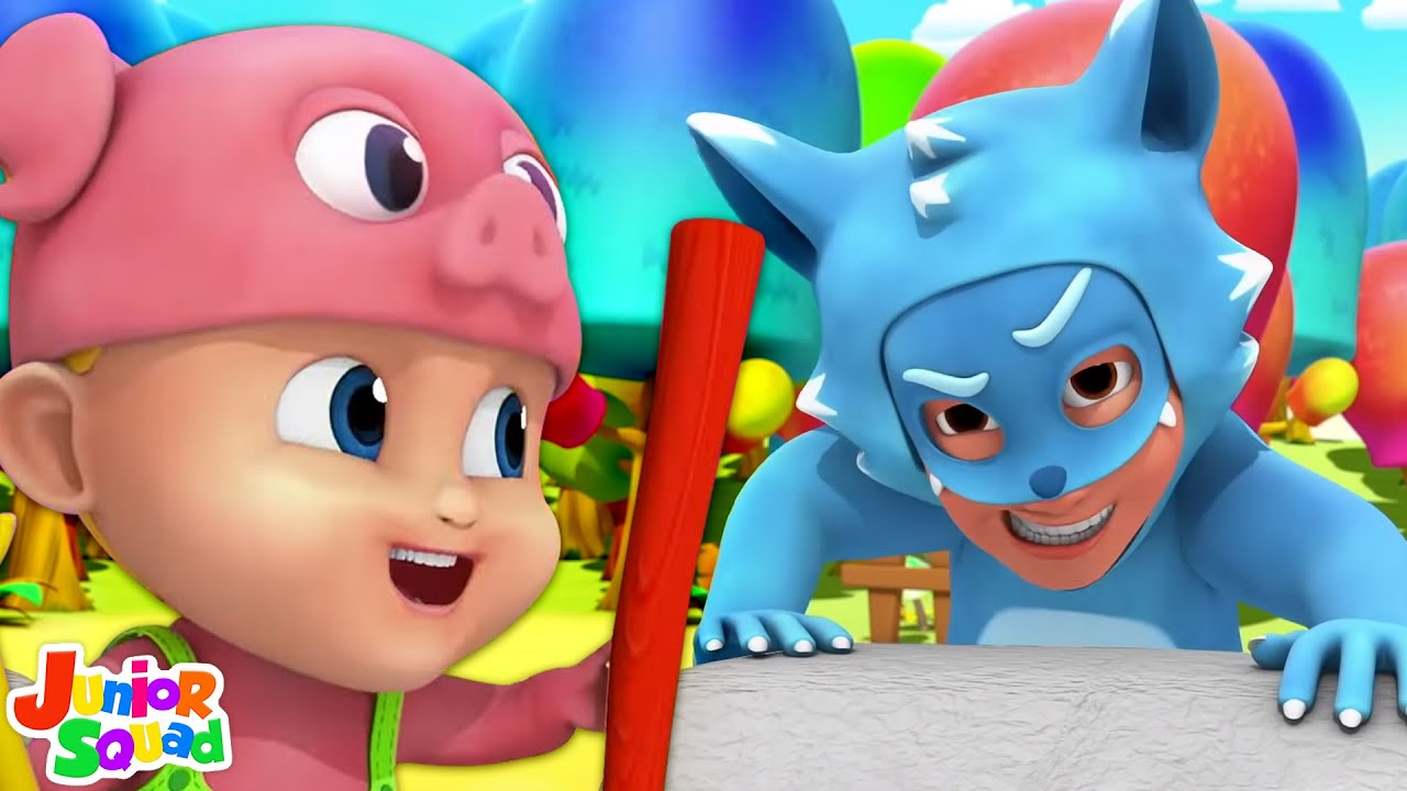 Three Little Pigs And The Big Bad Wolf | Animated Cartoon Stories | Funny Short Story For Kids