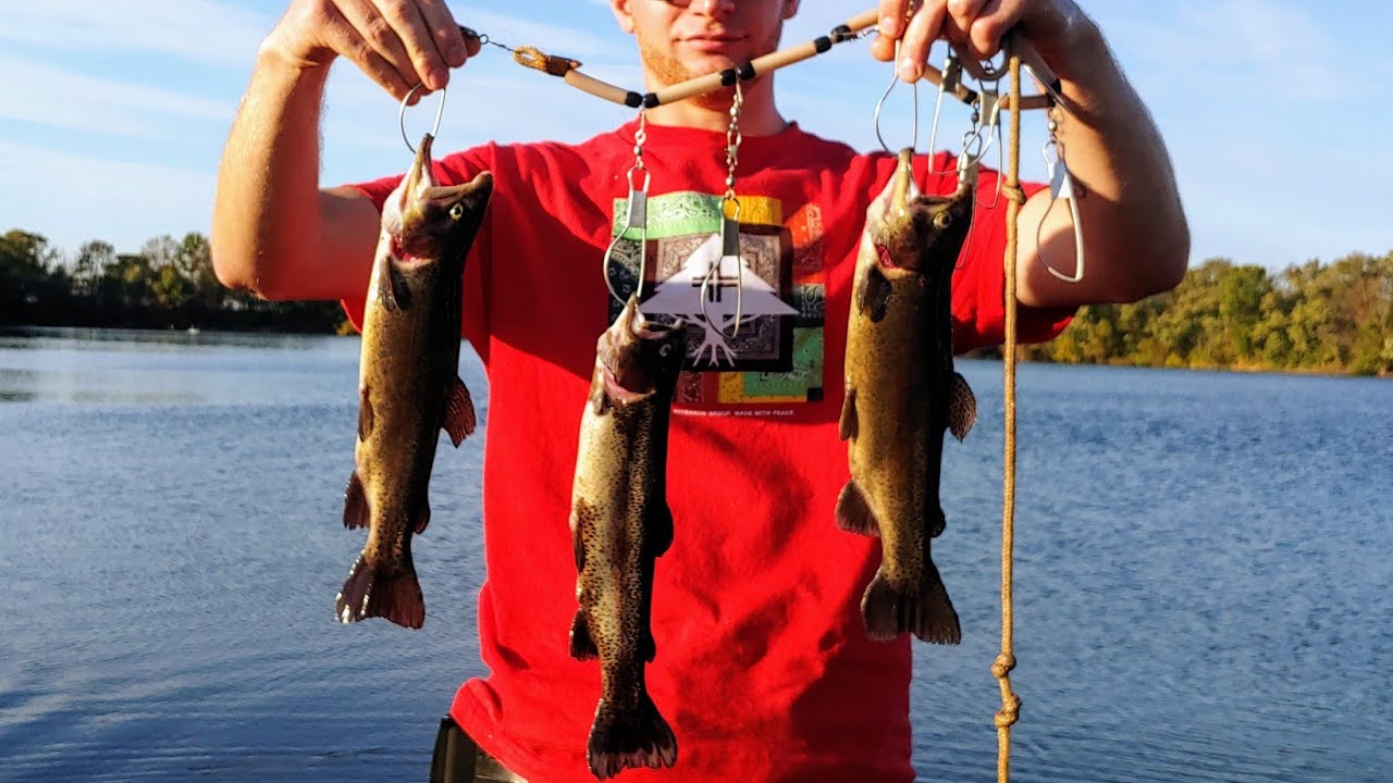 Fall Trout Stocking at Levittown Lake Pa 2021