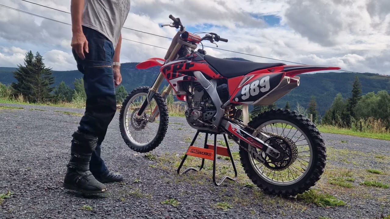 Cold start 2008 Honda CRF250R. 38.5 hours. 