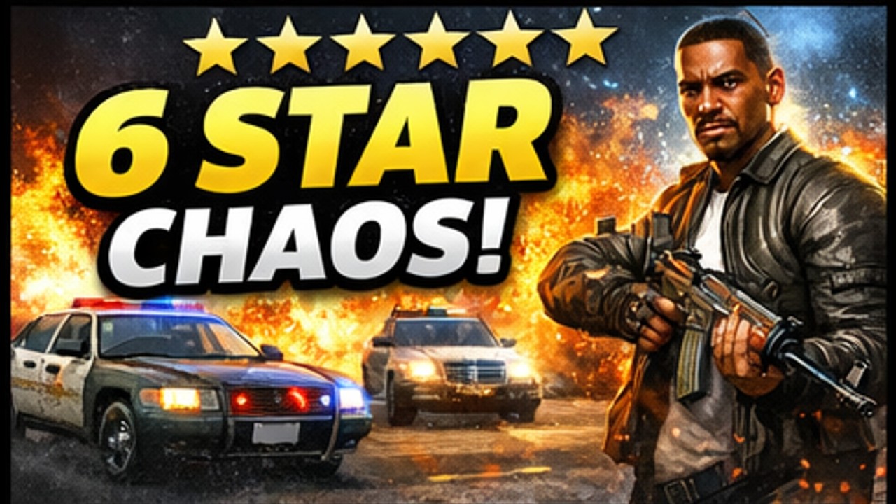 CJ vs 6 Star Police – Full Chaos Mode! 🔥