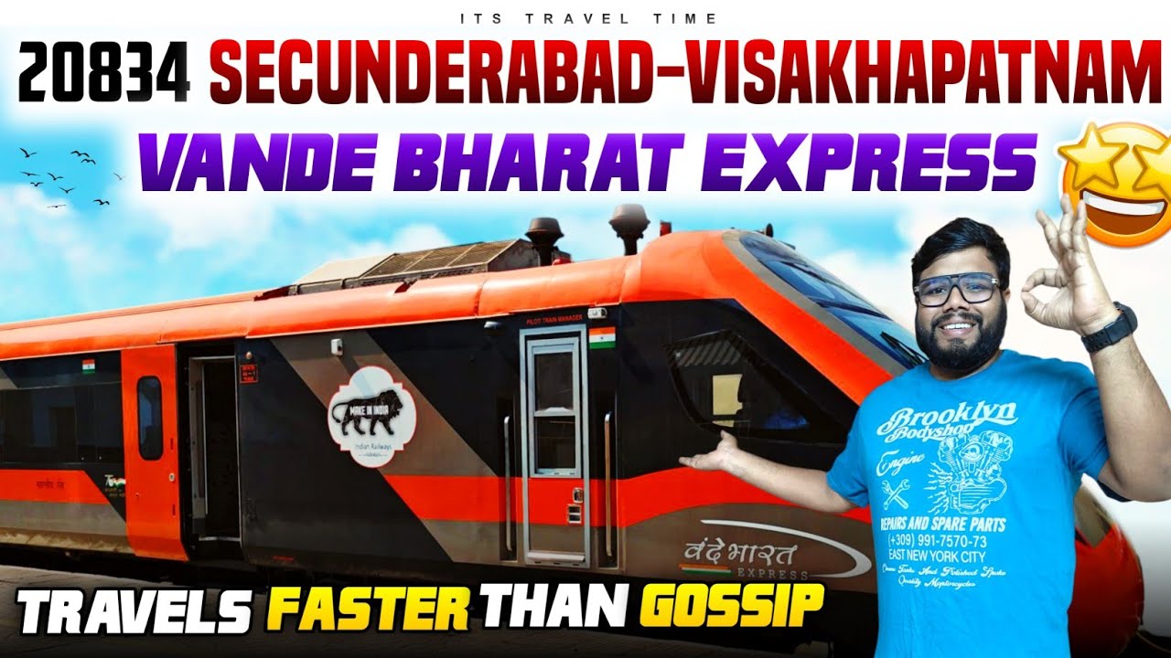 Vande Bharat Express (20834) | Secunderabad to Visakhapatnam Full Journey Experience! 🚆