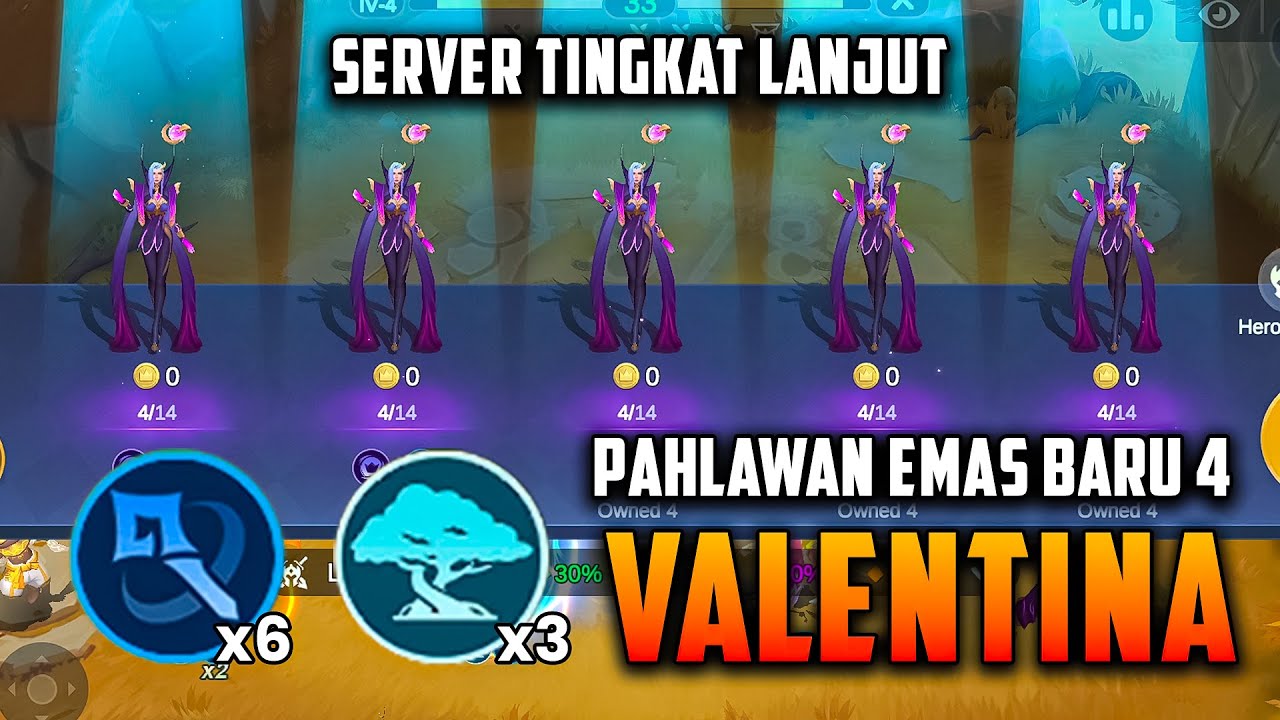 NEW 4 GOLD HERO VALENTINA MAGIC CHESS GO GO | COMMANDER VALE NEW TRICK