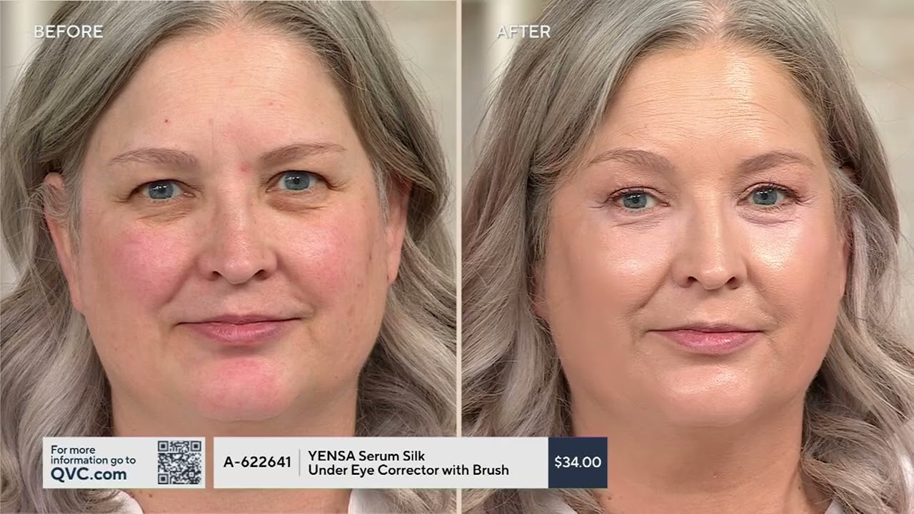 Корректор для кожи вокруг глаз YENSA Beauty Serum Silk с кисточкой (на QVC)