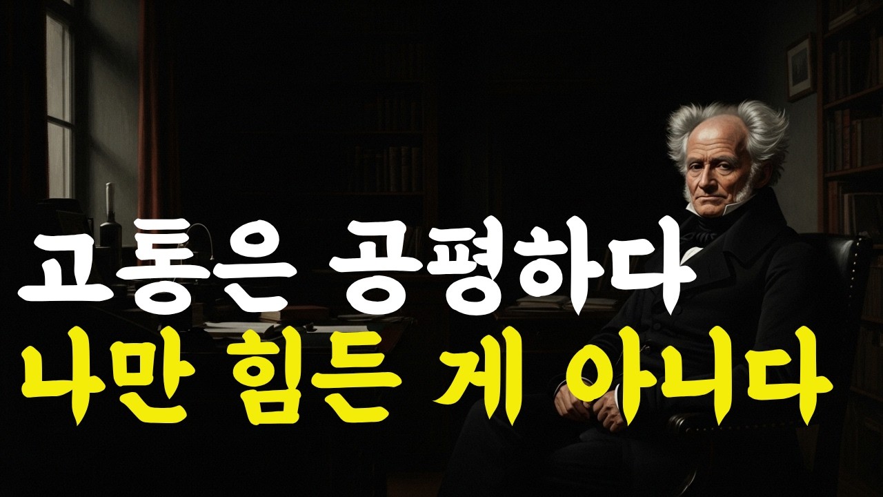 왜 나만 이렇게 힘든 걸까. 쇼펜하우어가 말한 충격적인 진실