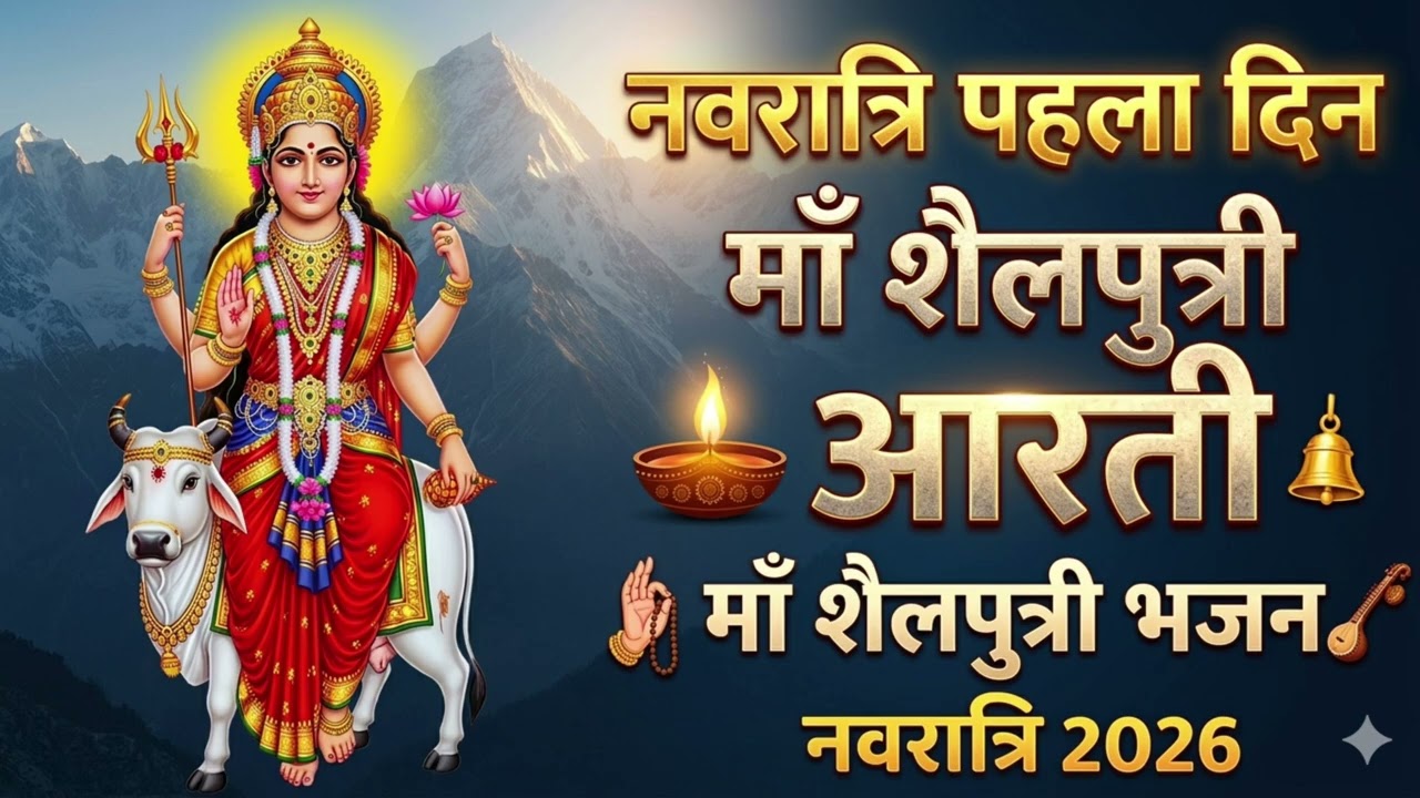 Navratri Day 1 Aarti | Maa Shailputri Aarti | Maa Shailputri Bhajan | Navratri 2026