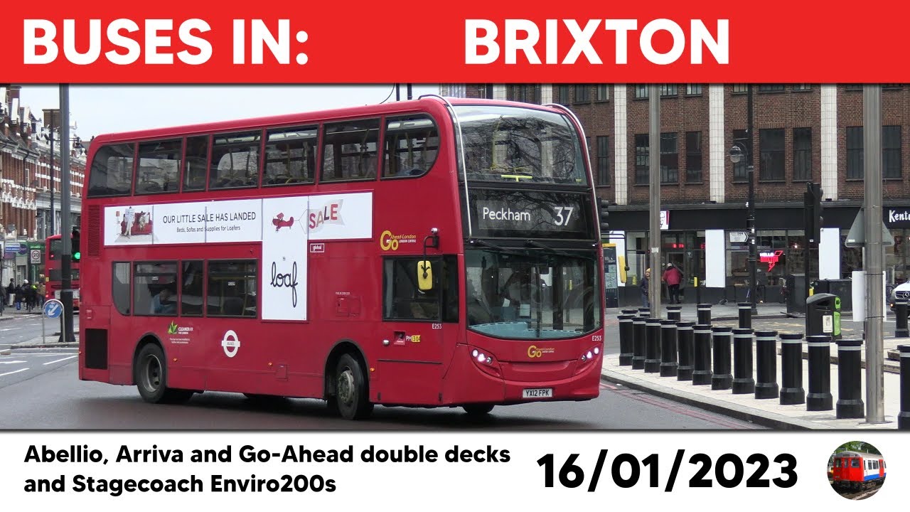 London buses in Brixton 16/01/2023