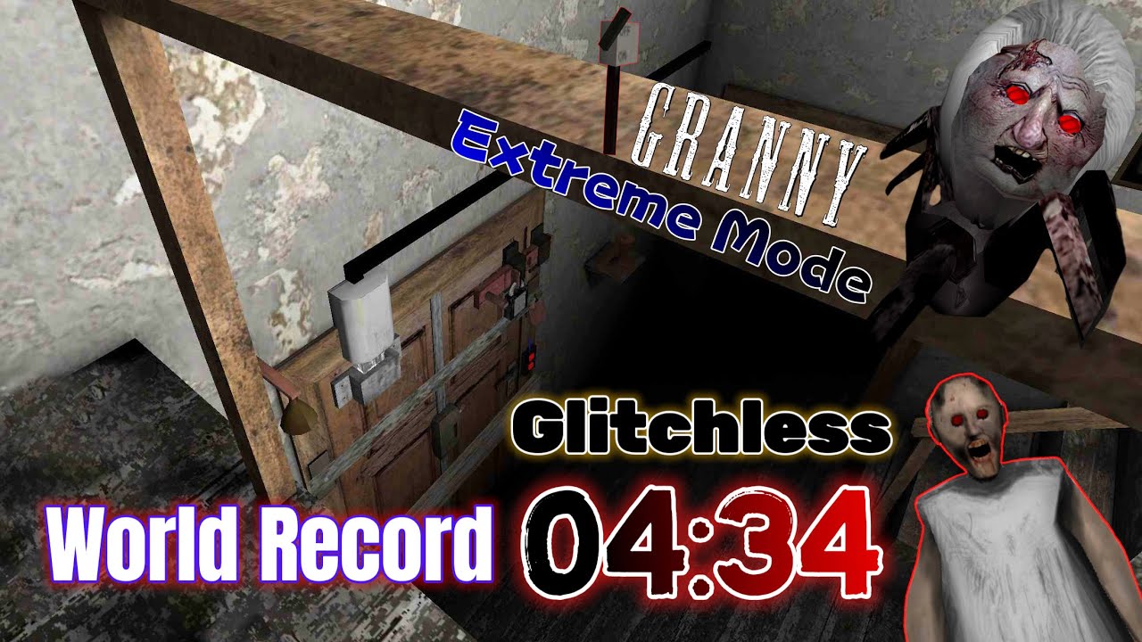 Granny - Extreme Mode Door Escape Speedrun World Record In 04:34, Glitchless