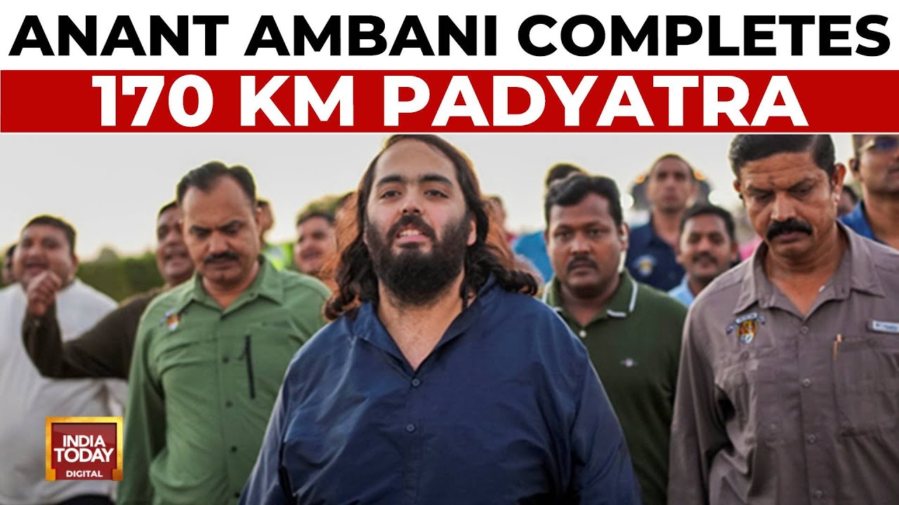 Anant Ambani's Padyatra To Dwarkadheesh Temple Concludes On Ram Navami | India Today