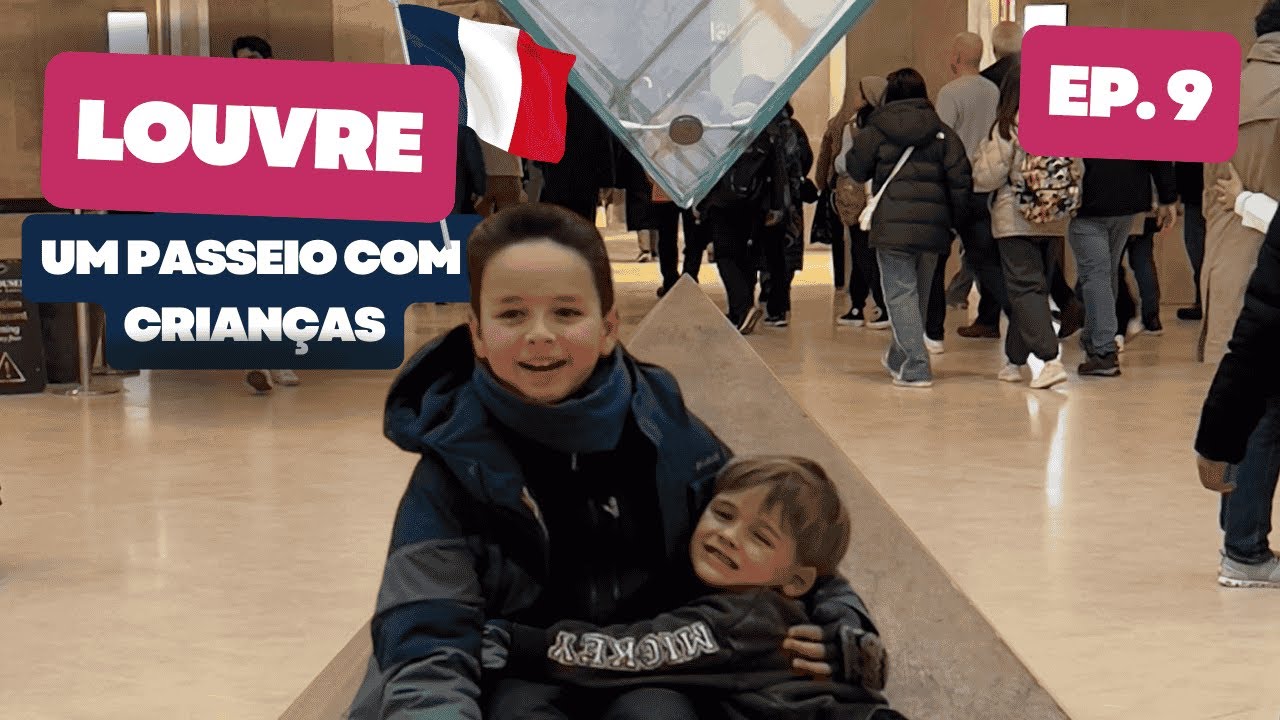 Paris no Inverno com Crianças: Tour pelo Louvre - Vlog Ep. 9