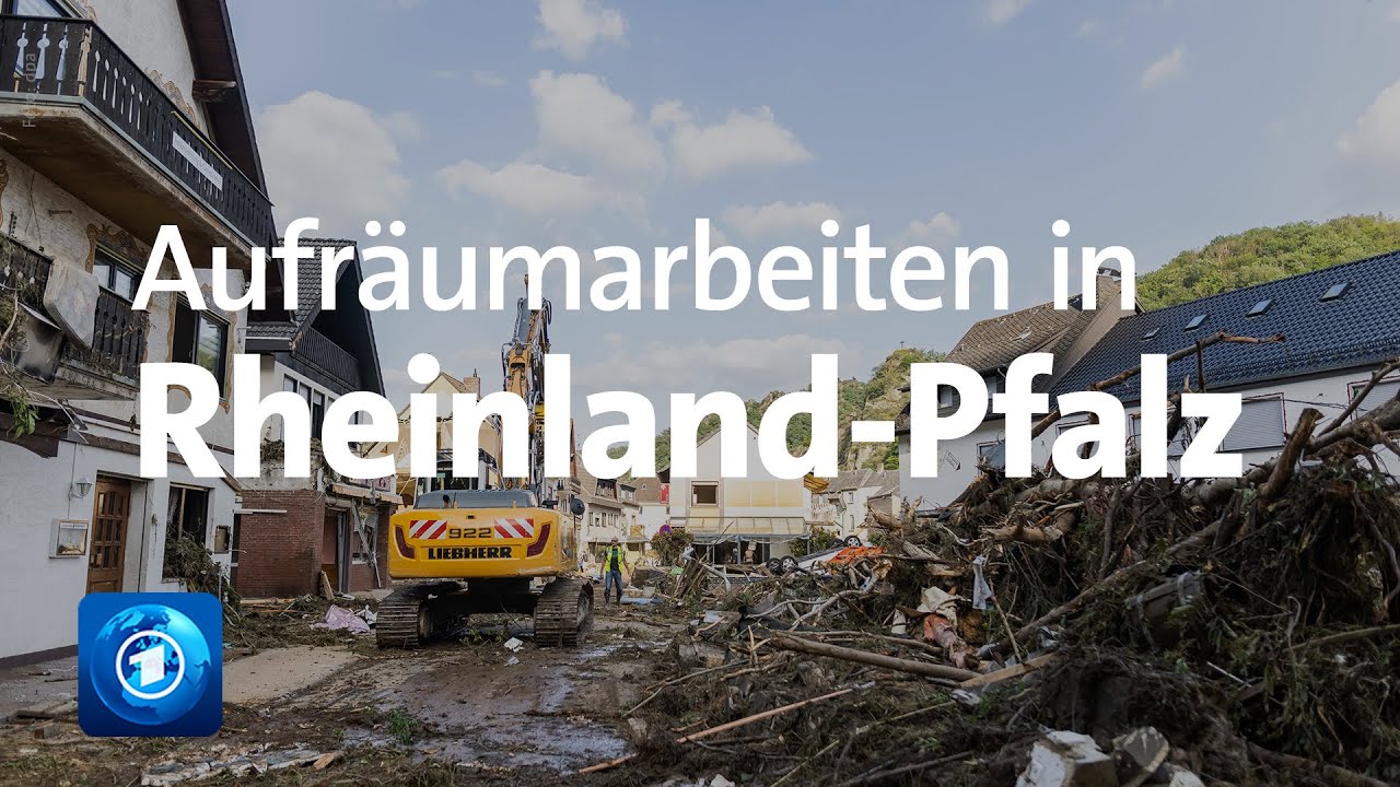 Nach Unwetter: Aufräumarbeiten in Rheinland-Pfalz