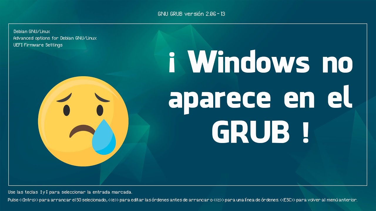 😢​ Windows desapareció del Grub 🐧​ Debian 🐧 SOLUCIÓN 😎​