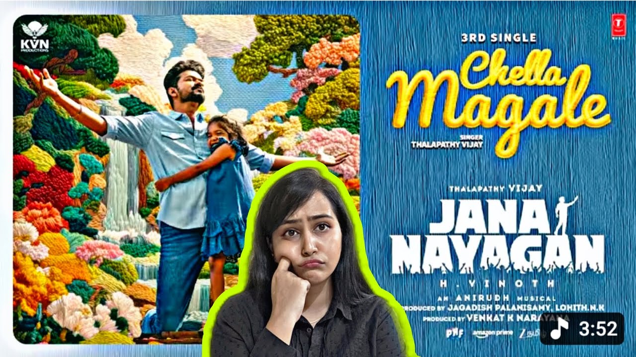 Jana Nayagan – Chella Magale lyrical video Reaction | Thalapathy  | Pooja | H Vinoth | Anirudh | 