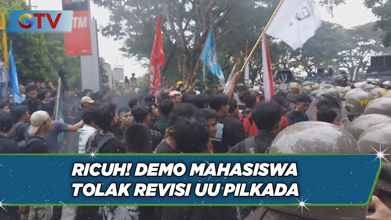 RICUH! Demo Mahasiswa Tolak Revisi UU PIlkada di Gorontalo - BIM 23/08