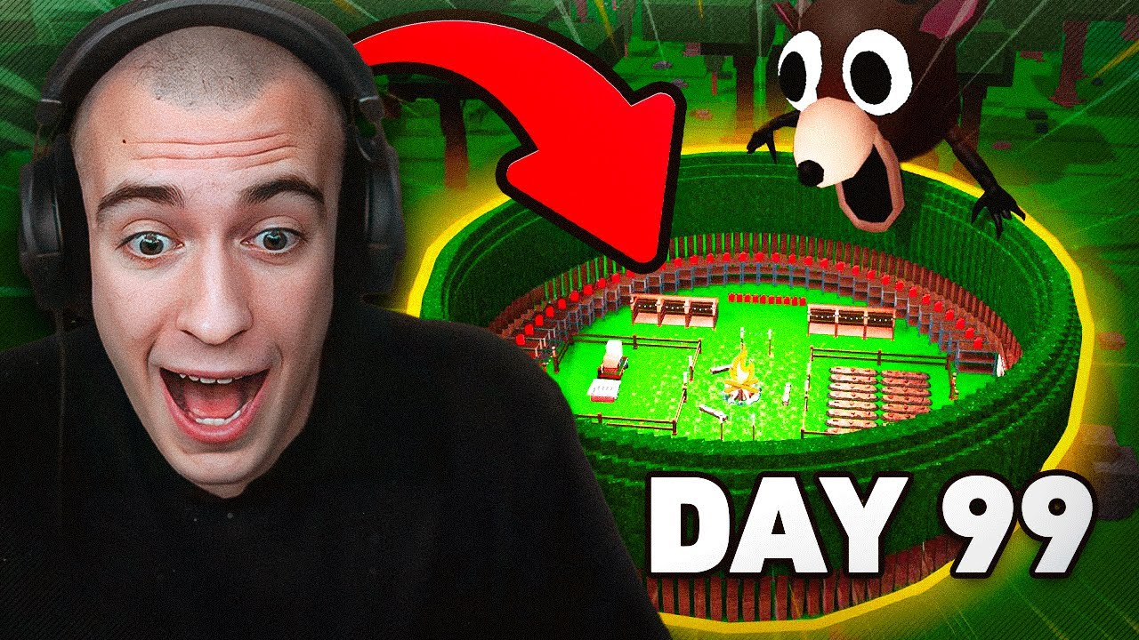 SOPRAVVIVO 99 NOTTI nella FORESTA INFESTATA di ROBLOX!!