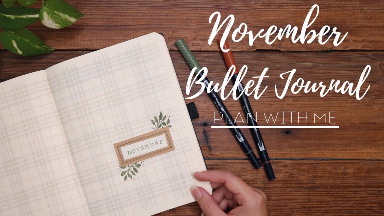 2021 November Bullet Journal | Plaid Theme Journal Setup | November Plan with Me | Simple Bujo