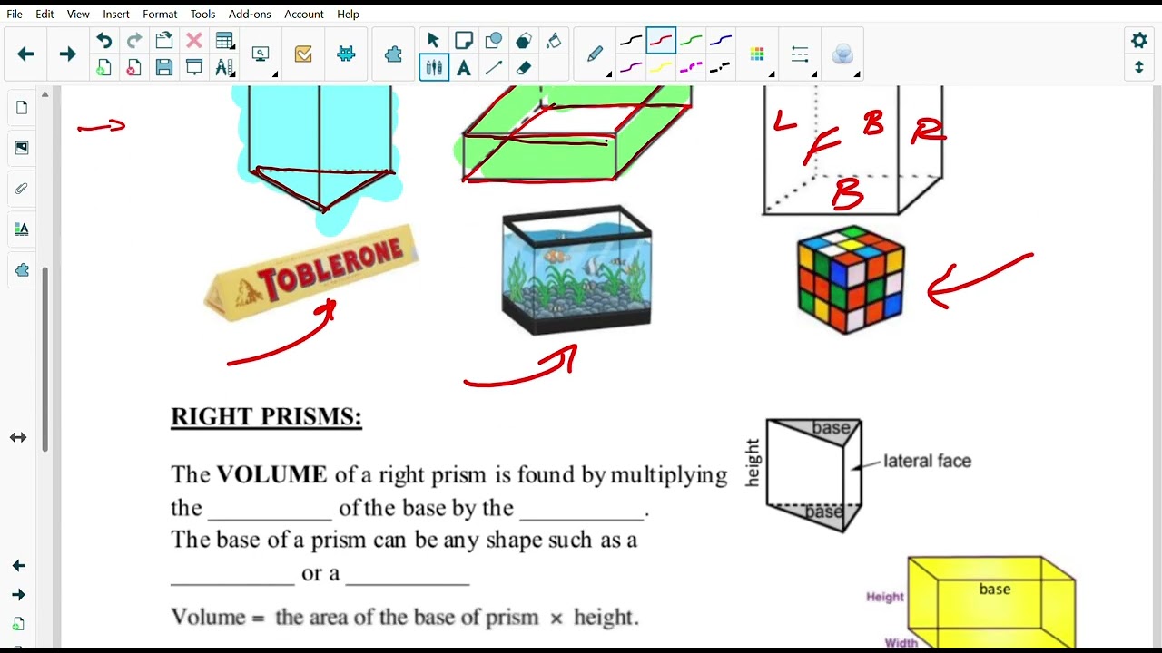 Measurement Lesson 4a Surface Area & Volume of Prisms