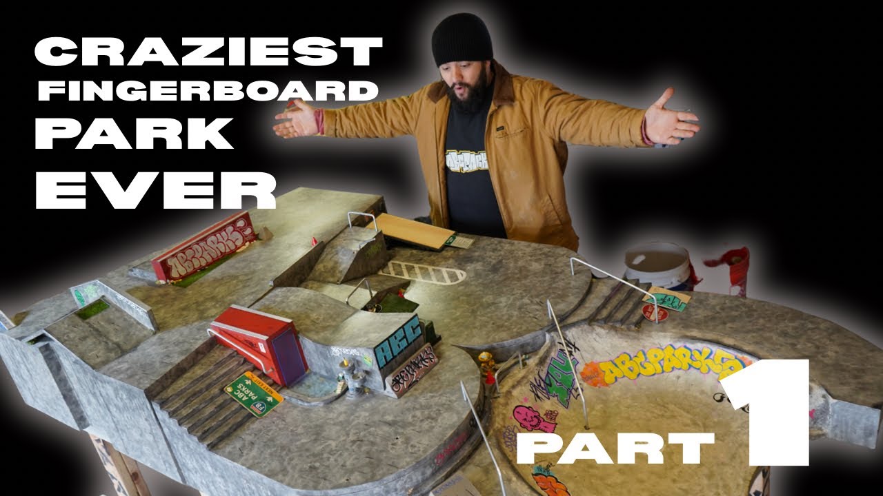 The Biggest, Weirdest Fingerboard Park Ever – ABC Park Build (Part 1)