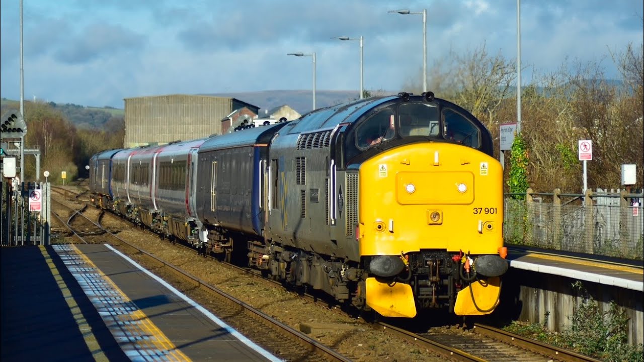 CHASING 37901, 175103 & 37218 around WALES | 7Q46 Landore to Ely Sidings