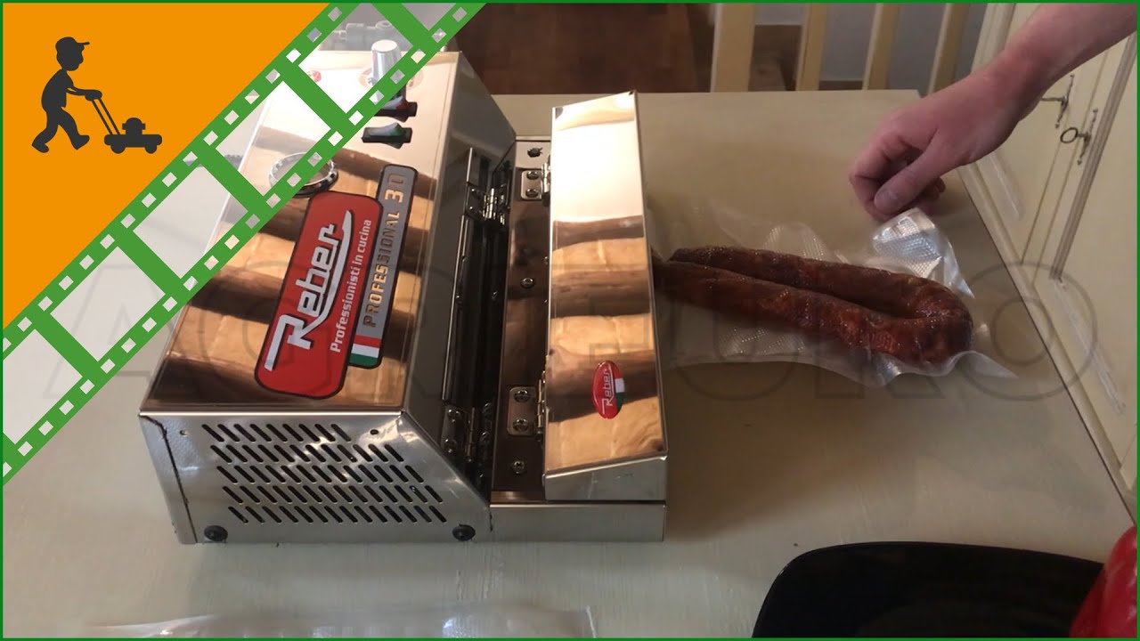 Reber PROFESSIONAL 30 with filter - 9709 NF Vacuum Sealer - Made in Italy - Customer's video