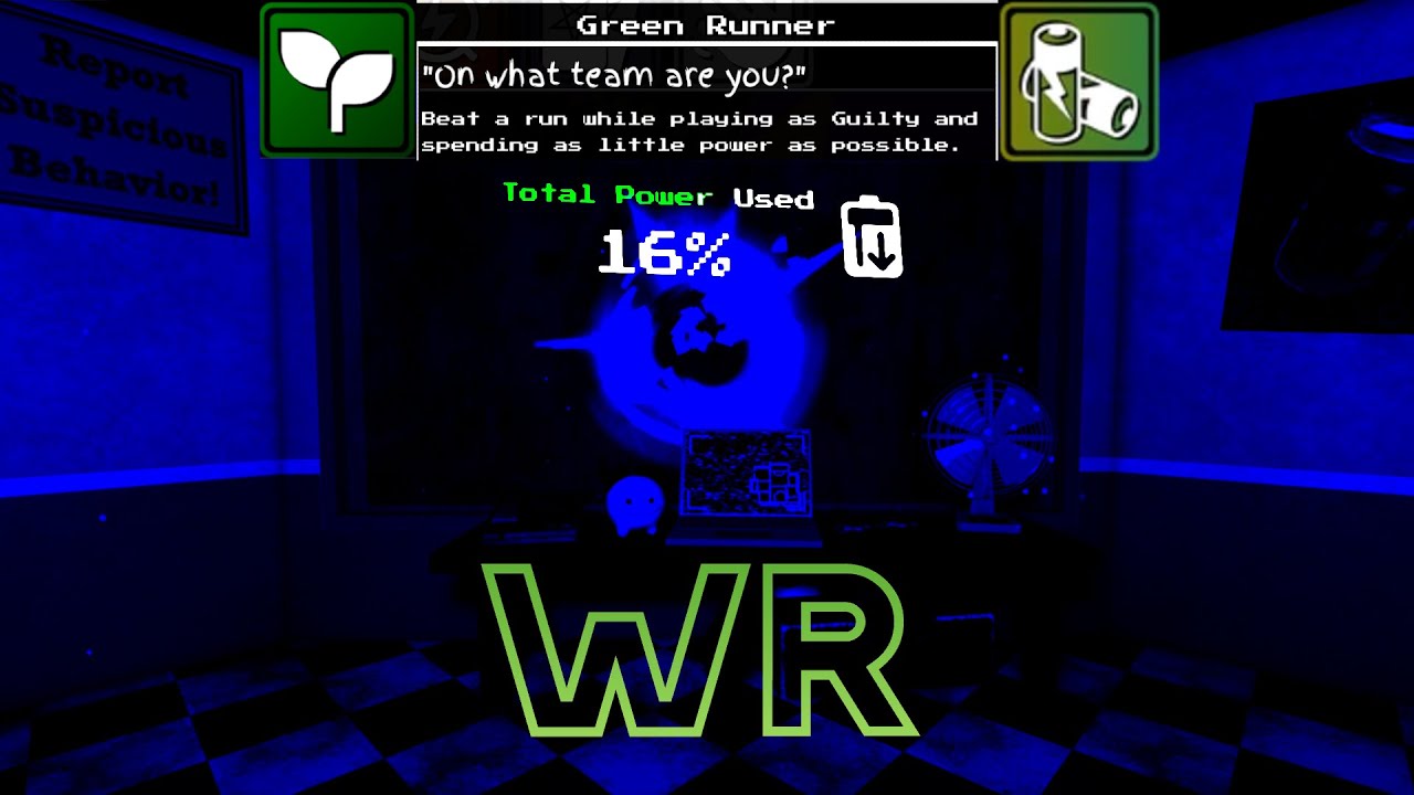 Greenrun WORLD RECORD 16% | Roblox One More Night