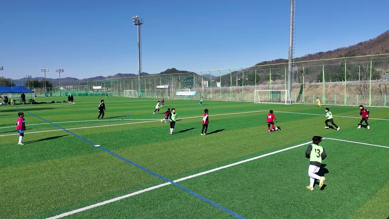 한국유소년축구연합회 대표팀 선발전 U10 / C팀 (연두색 15번)