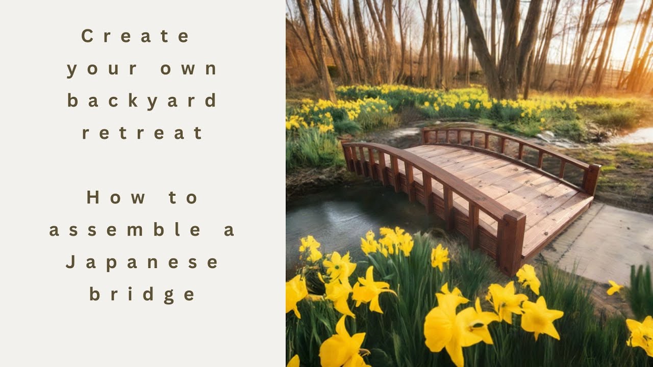 How to assemble SamsGazebos 6 ft Japanese garden bridge