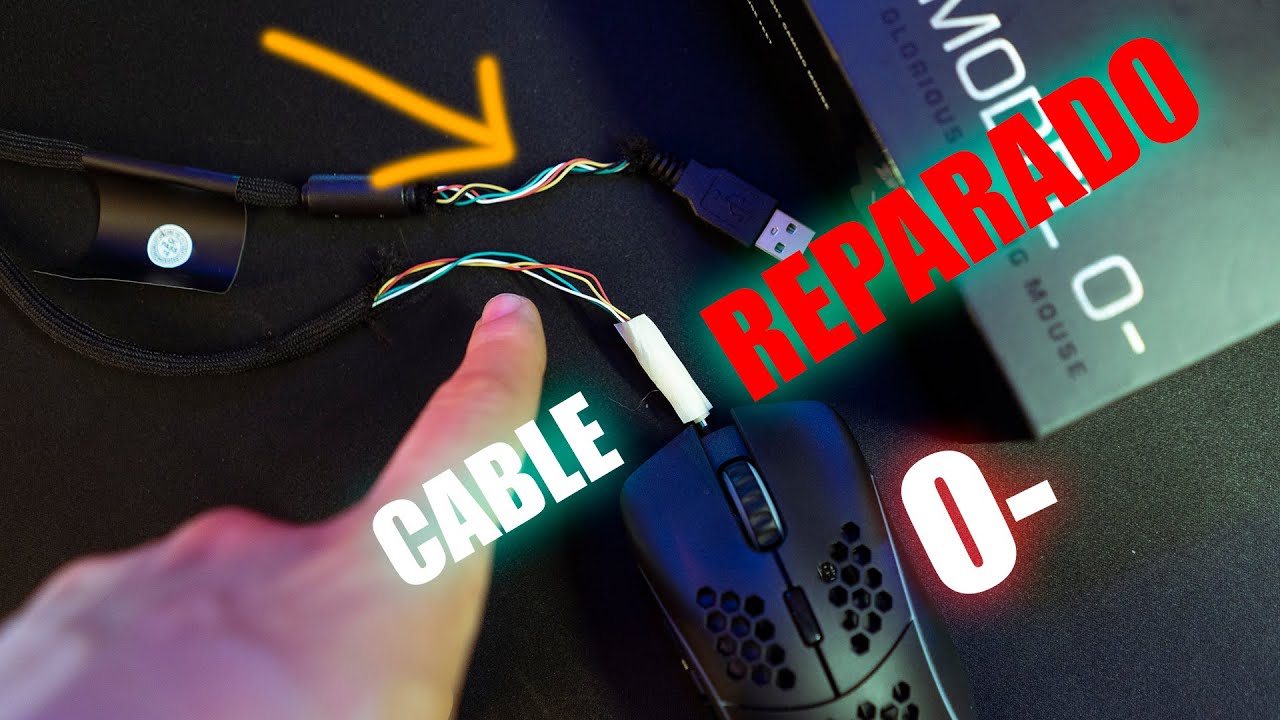 REPARACION DE CABLE GLORIOUS MODEL O- | UNO DE LOS MEJORES MOUSE GAMING