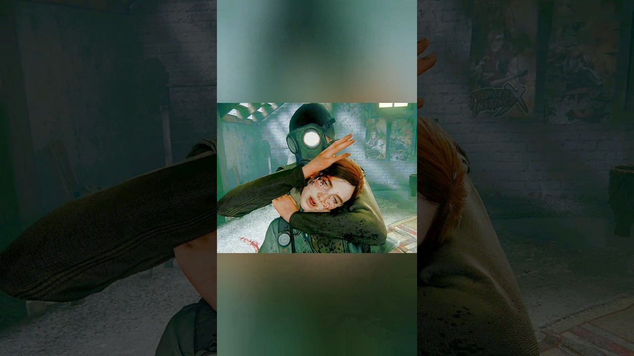 Реалистичная анимация щелчка шеи 😱 #thelastofuspart2 #pcgameplay #gamingshorts #animations