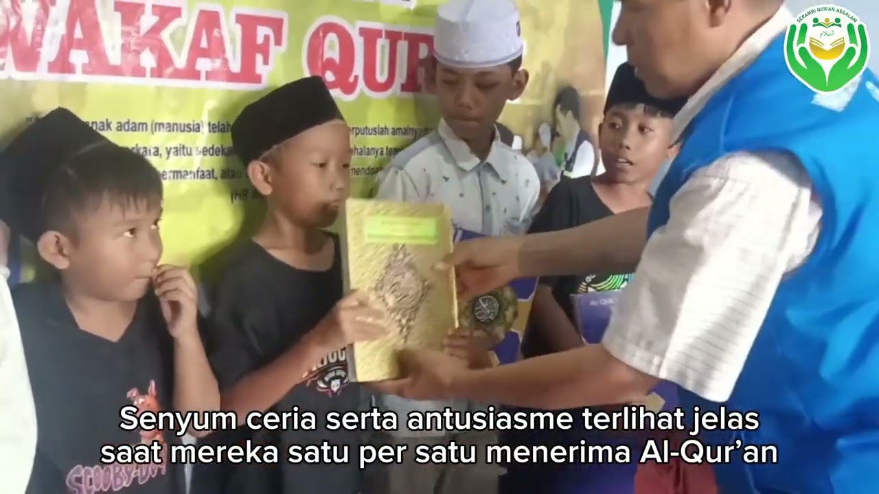 Penyaluran Al Qur'an Baru Untuk Adik-adik di TPQ Al Barokah