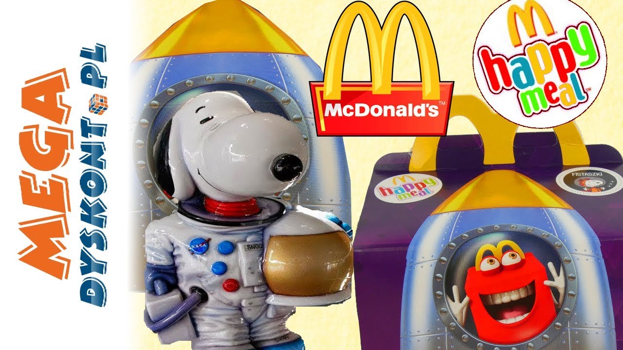 Happy Meal 🍏 Snoopy w kosmosie 🚀 Fistaszki zabawki 🥜 McDonalds 2019