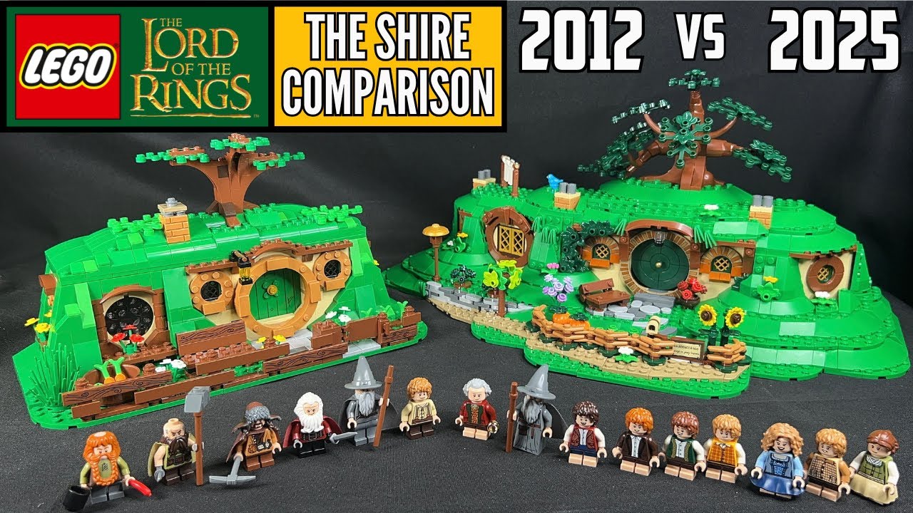 COMPARISON: LEGO Lord of the Rings THE SHIRE Sets 79003 and 10354 (2012 vs 2025)