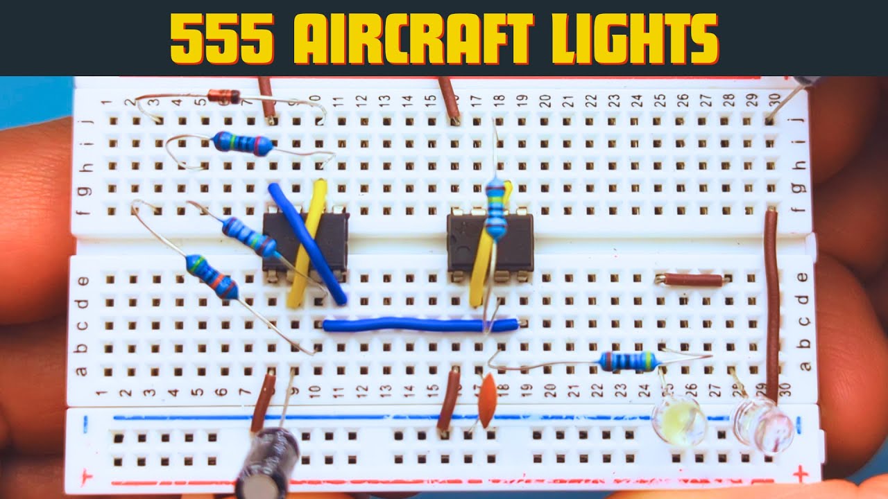 How to Make Aircraft Navigation Lights With 555 Timer