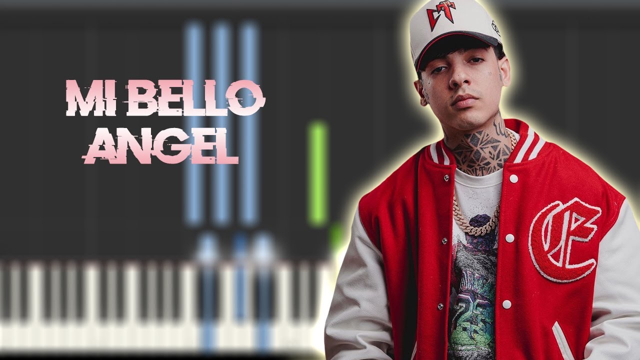 Natanael Cano - Mi bello Angel | Instrumental Piano Tutorial / Partitura / Karaoke / MIDI