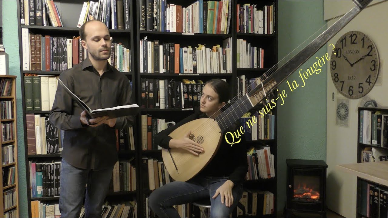 G.-B. Pergolesi (att.) « Que ne suis je la fougère » - Voice & Theorbo (A. Albanèse)
