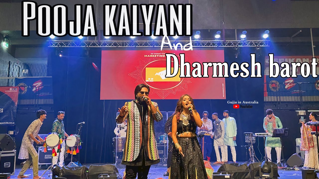 Pooja Kalyani And Dharmesh Barot 🔥🔥| live Garba In Sydney | Garba Festival In Australia