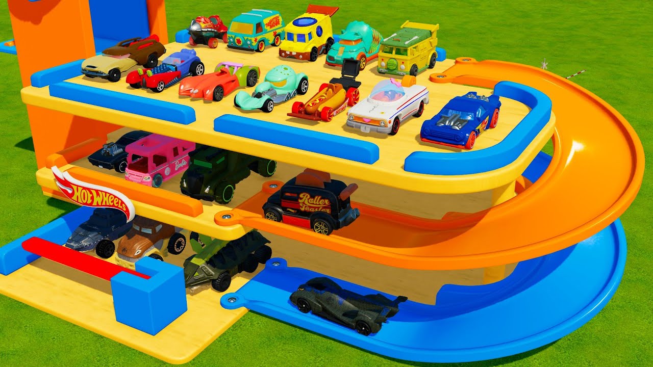 TRANSPORTING HOT WHEELS CARS & TRUCKS TO THE GARAGE! Farming Simulator 22