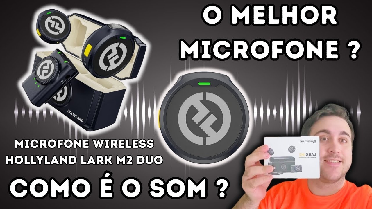 ÁUDIO INCRÍVEL! Análise do Hollyland Lark M2! O melhor microfone sem fio! Wireless Mic Review