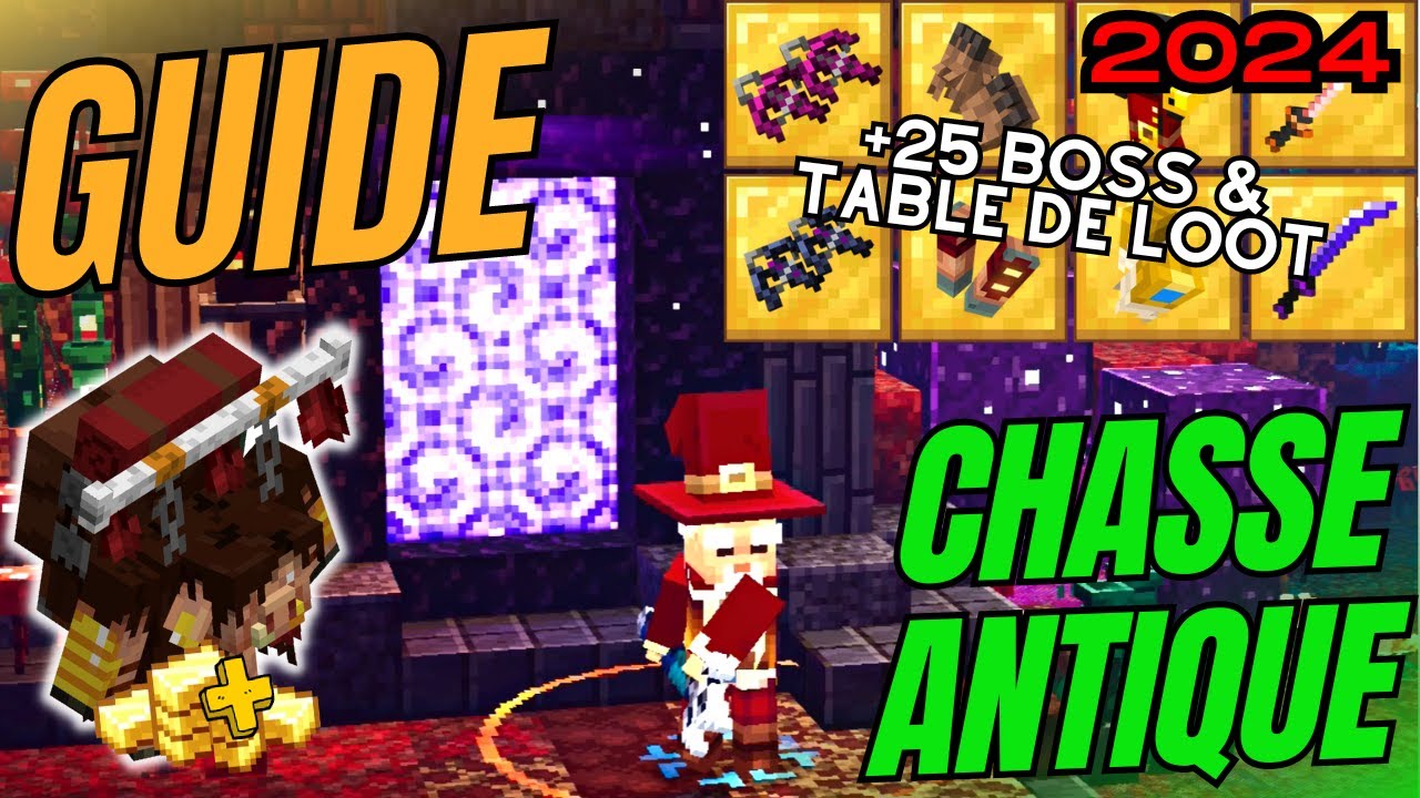 GUIDE CHASSE ANTIQUE - Or, Équipements Dorées, Liste des Boss | Minecraft Dungeons