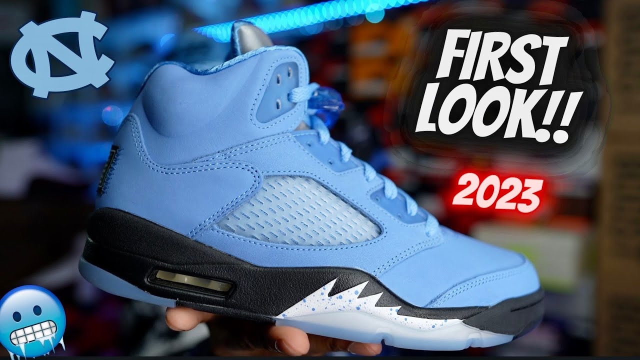 2023 FIRST LOOK!! JORDAN 5 UNC  UNIVERSITY BLUE FIRST THOUGHTS & OVERVIEW!!