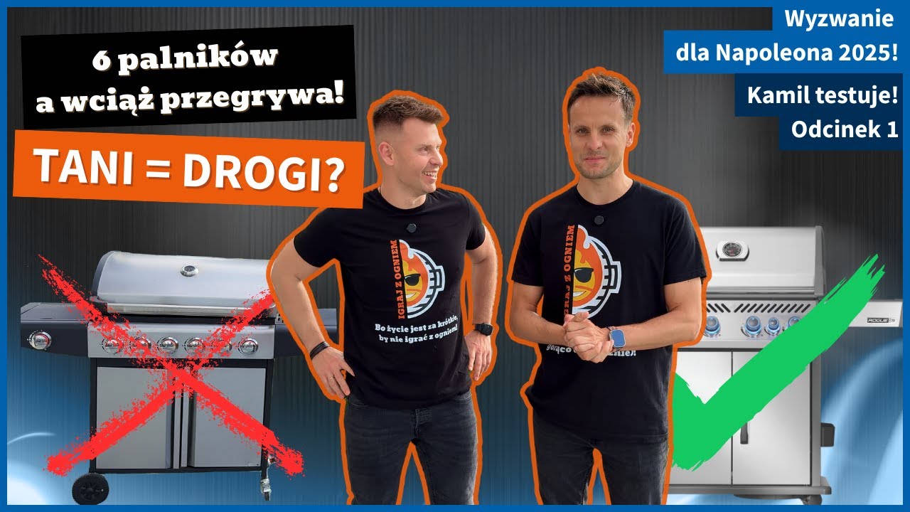 Grill gazowy z marketu po 3 LATACH &ndash; jaki grill, takie grillowanie! [Wyzwanie Napoleona Kamil #1]