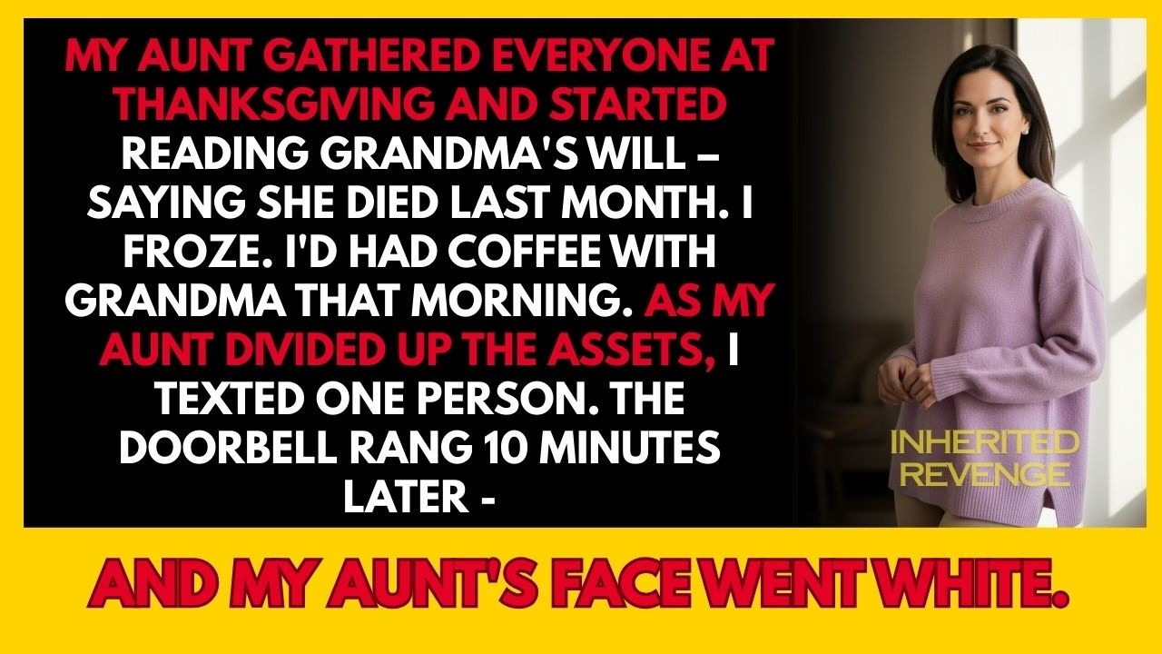 My Aunt Read My Grandmother's Will at Thanksgiving — Then Grandma Walked In