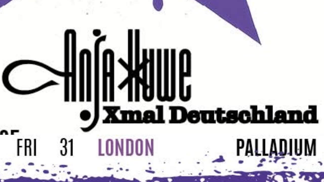 Anja Huwe - The London Palladium, London, 31 oct 2025 LIVE Xmal Deutschland