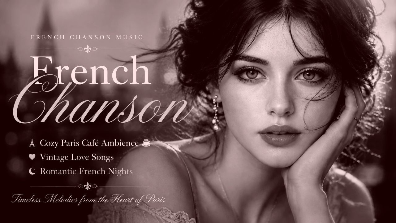 French Chanson Music | Cozy Paris Caf&eacute; Ambience ☕ Vintage Love Songs & Romantic French Nights