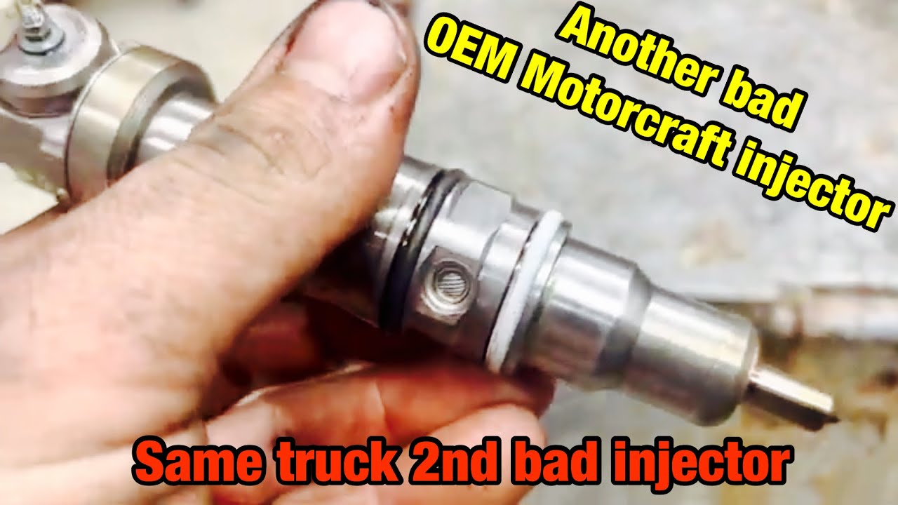 6.0 Powerstroke white smoke, rough idle bad injector diagnosis.
