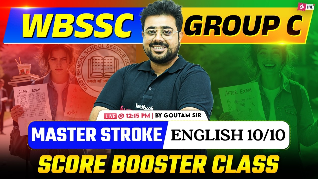 WBSSC Group C English Class | Most Repeated Topic By Shubham Sir